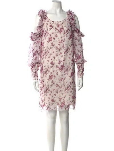 Pre-owned Thomas Wylde Silk Mini Dress In Purple