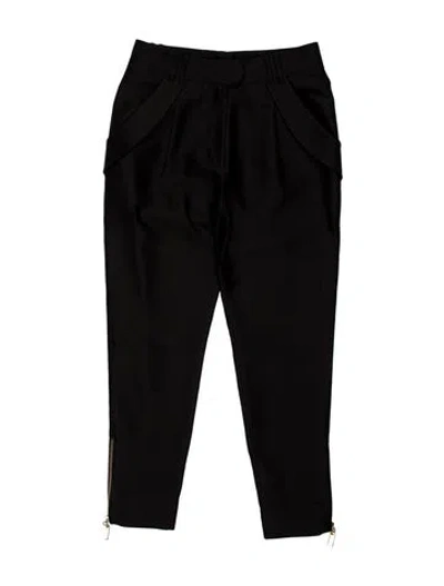 Pre-owned Thomas Wylde Skinny Leg Pants In Black