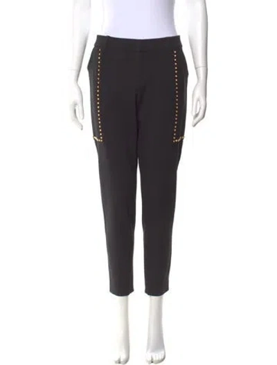 Pre-owned Thomas Wylde Skinny Leg Pants In Gray