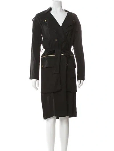 Pre-owned Thomas Wylde Trench Coat In Green