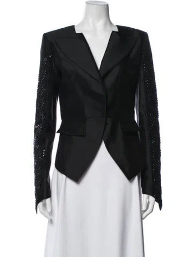 Pre-owned Thomas Wylde Wool Jacket In Black