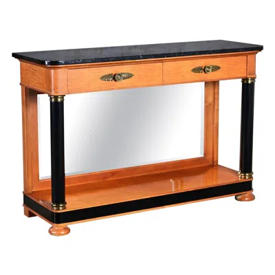 Pre-owned Thomasville 1995 Neo Classic Biedermeier Style  Grand Classic Console Sofa Table In Brown