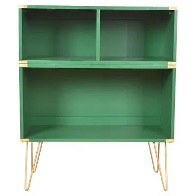 Pre-owned Thomasville Mid-century Hollywood Regency Campaign Bookcase, Newly Refinished In Brown