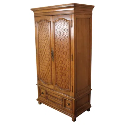 Pre-owned Thomasville Mid-century Wardrobe "la Galerie" By  In Brown