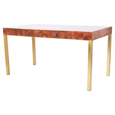 Pre-owned Thomasville Mid-century Writing Desk By  In Brown