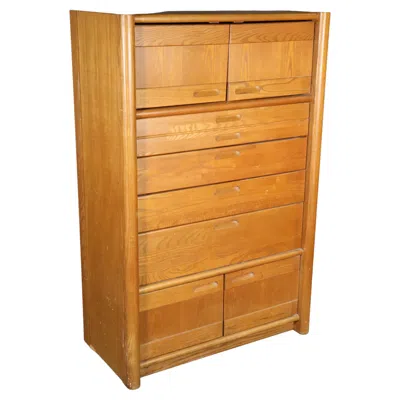 Pre-owned Thomasville Oak Dresser By  In Brown