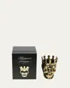 Thompson Ferrier Golden Bonaparte Skull Candle, 23.3 Oz. - Wood Charmel Scent In Gold