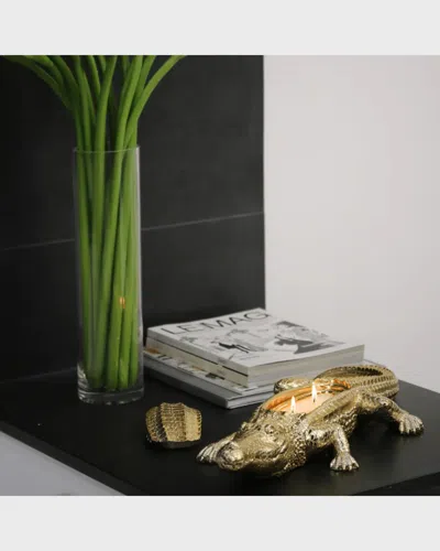 Thompson Ferrier Golden Grand Alligator Candle, 14 Oz.