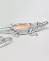 Thompson Ferrier Silvertone Grand Alligator Candle, 14 Oz. In Gray