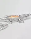 Thompson Ferrier Silvertone Grand Alligator Candle, 14 Oz. In Orange Blossom