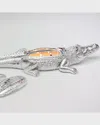 Thompson Ferrier Silvertone Grand Alligator Candle, 14 Oz. In Gray