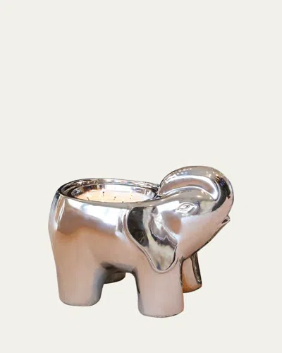 Thompson Ferrier Silvertone Grand Elephant Candle, 20 Oz. In Palo Santo
