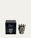 Thompson Ferrier Silvertone Maximilien Skull Candle, 23.3 Oz. - The Aroma Scent In Silver