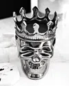 Thompson Ferrier Silvertone Maximilien Skull Candle, 23.3 Oz. - The Aroma Scent In Silver