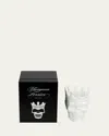 Thompson Ferrier White Louise Skull Candle, 23.3 Oz. - Rose De Vents Scent In White