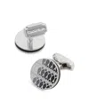 Thompson Of London Cairo Leaf Cufflinks In Metallic