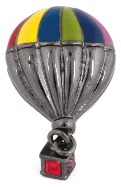 Thompson Of London Hot Air Balloon Lapel Pin In Multicolor