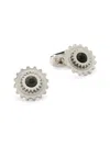 Thompson Of London Men's Onyx Bullet Gear Cufflinks
