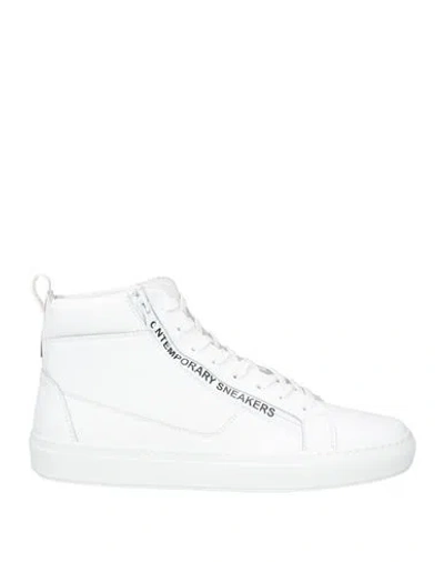 Thoms Nicoll Man Sneakers White Size 12 Calfskin