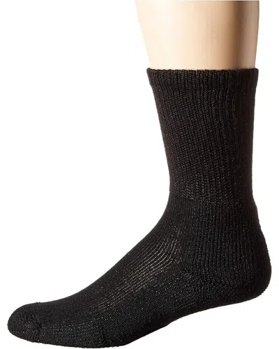 Thorlos Crew Socks Unisex Black Stretch Max Cushion Activewear Jdm2137