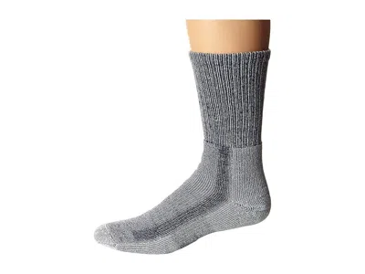 Thorlos Light Hiking Crew Single Pair Men's Crew Cut Socks Shoes Navy: Lg (men's Shoe 9-12.5) In Gray