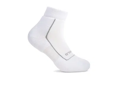 Thorlos Pickleball Light Cushion Ankle Crew Cut Socks Shoes White: Xl (us Men's Shoe 12-14)