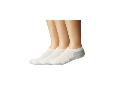 Thorlos Running Micro-mini 3-pair Pack No Show Socks Shoes White/platinum: Md (men's Shoe 5.5-8.5 - Women's 