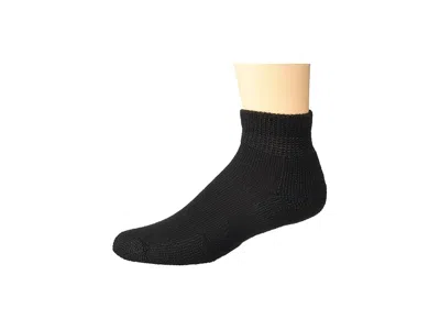 Thorlos Running Mini Crew Single Pair Quarter Length Socks Shoes Black: Xl (men's Shoe 13-15)