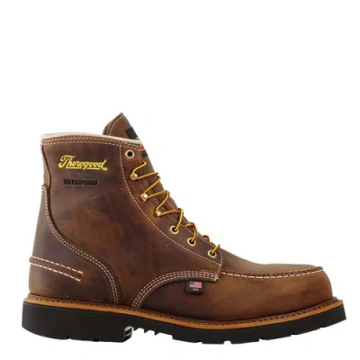 Pre-owned Thorogood - 804-3696 - Men's 1957 Series Waterproof 6 Inch Steel Toe Toe Maxwe In Briar/pitsop