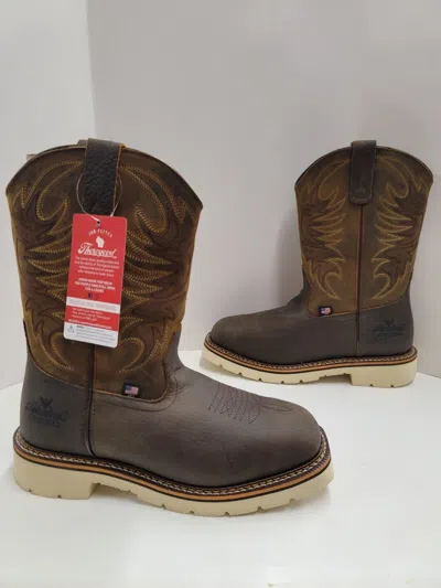 Pre-owned Thorogood 11"  Waterproof Soft Toe Pull On Boot 814-4332 Crazyhorse Made In Usa