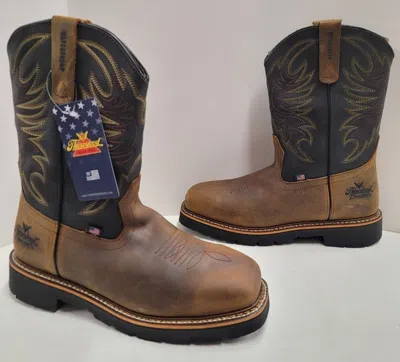 Pre-owned Thorogood 11"  Waterproof Steel Toe Pull On Boot 804-4330 Crazyhorse Made In Usa