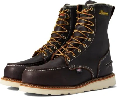 Pre-owned Thorogood 1957 Series 8” Waterproof Steel Toe Work Boots For Men -... In Briar Pitstop