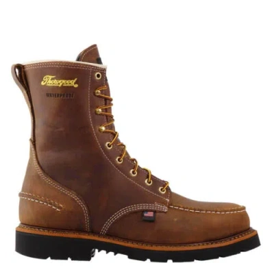 Pre-owned Thorogood 1957 Series Waterproof 8″ Crazy Horse Toe Maxwear 90™ In Brown