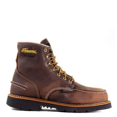Pre-owned Thorogood 1957 Series Waterproof Safety Toe 6″ Crazy Horse Toe Maxwear 90™ In Brown