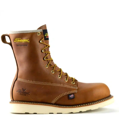 Pre-owned Thorogood 804-4210 Composite Toe 8" American Heritage Boots (made In Usa) In Brown