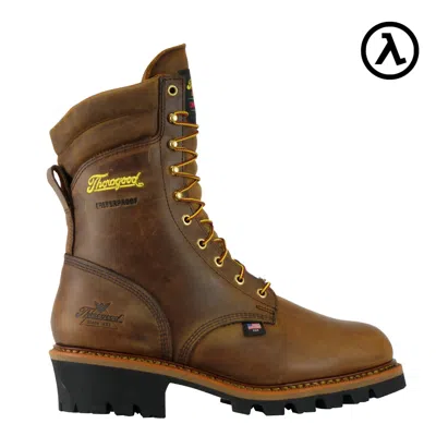 Pre-owned Thorogood 9" Logger Waterproof 400g Insulated St Work Boots 804-3554 - All Sizes In Trail Crazy-horse Leather