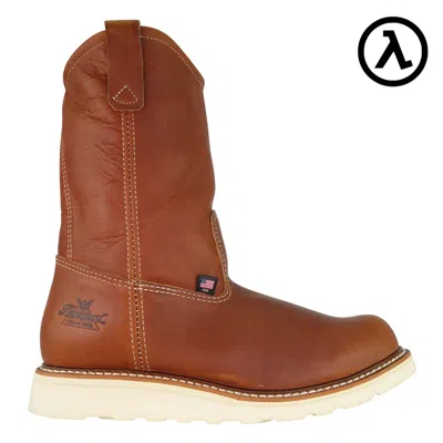 Pre-owned Thorogood American Heritage Eh Wellington 11" Work Boots 814-4208 - All Sizes In Tobacco Oil-tanned Leather