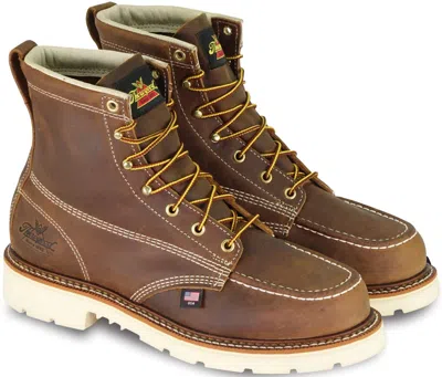 Pre-owned Thorogood American Heritage Men's 6" Toe Maxwear90 Steel Toed Safety Boot In Trail Crazyhorse