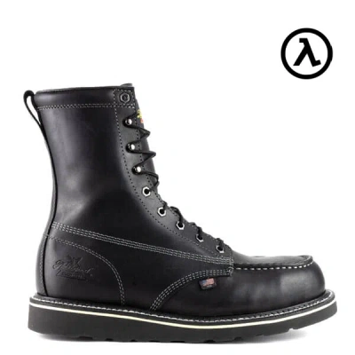 Pre-owned Thorogood American Heritage Midnight Series 8″ Safety Toe Boots 804-6208 In Black