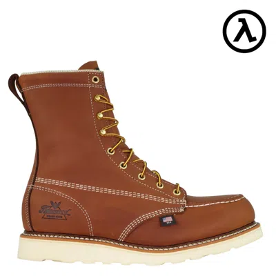 Pre-owned Thorogood American Heritage Wedge Steel Toe Eh Wedge Work Boots 804-4208 - In Brown