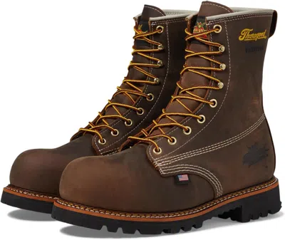 Pre-owned Thorogood American Legacy Series 8" Crazyhorse Nano Toe Waterproof Leather... In Crazy Horse