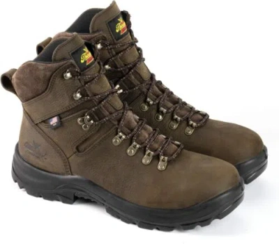 Pre-owned Thorogood American Union 6” Waterproof Steel Toe Work Boots For Men -... In Crazyhorse