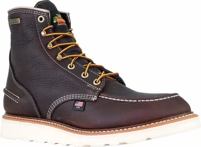 Pre-owned Thorogood Boots 804-3600 Steel Toe Waterproof 6" 1957 Toe Made In Usa In Brown
