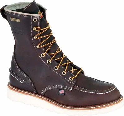 Pre-owned Thorogood Boots 804-3800 Steel Toe Waterproof 8" 1957 Toe Made In Usa In Brown