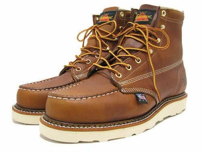 Pre-owned Thorogood Boots 804-4200 Steel Toe 6" Toe Wedge Sole Made In Usa In Brown