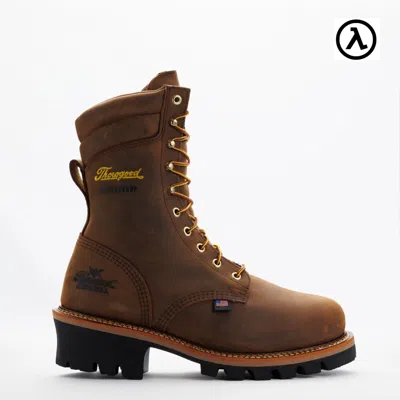 Pre-owned Thorogood Logger Series 9″ Crazy Horse Waterproof Insulated Boots 814-3554 -