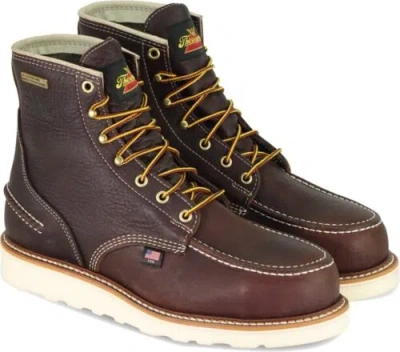 Pre-owned Thorogood Men's 1977 Series – Waterproof – 6″ Briar Pitstop Toe –...