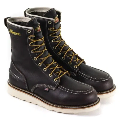 Pre-owned Thorogood Men's 8 Inch Waterproof Work Boots Style 814-3800 In Brown