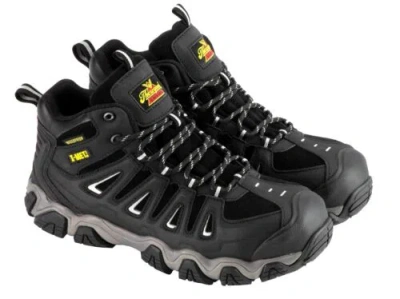 Pre-owned Thorogood Men's 804-6490 Crosstrex I-met2 Boot, Black - 10.5 M