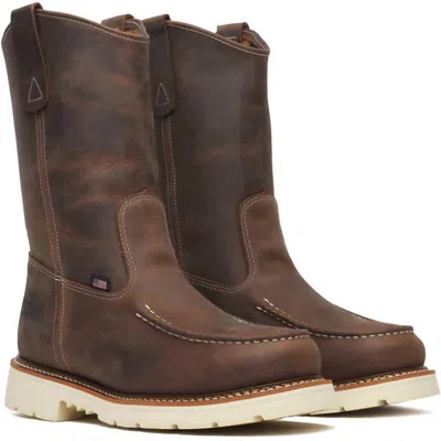 Thorogood Men's American Heritage 11" Moc Toe Wellington Work Boots In Brown